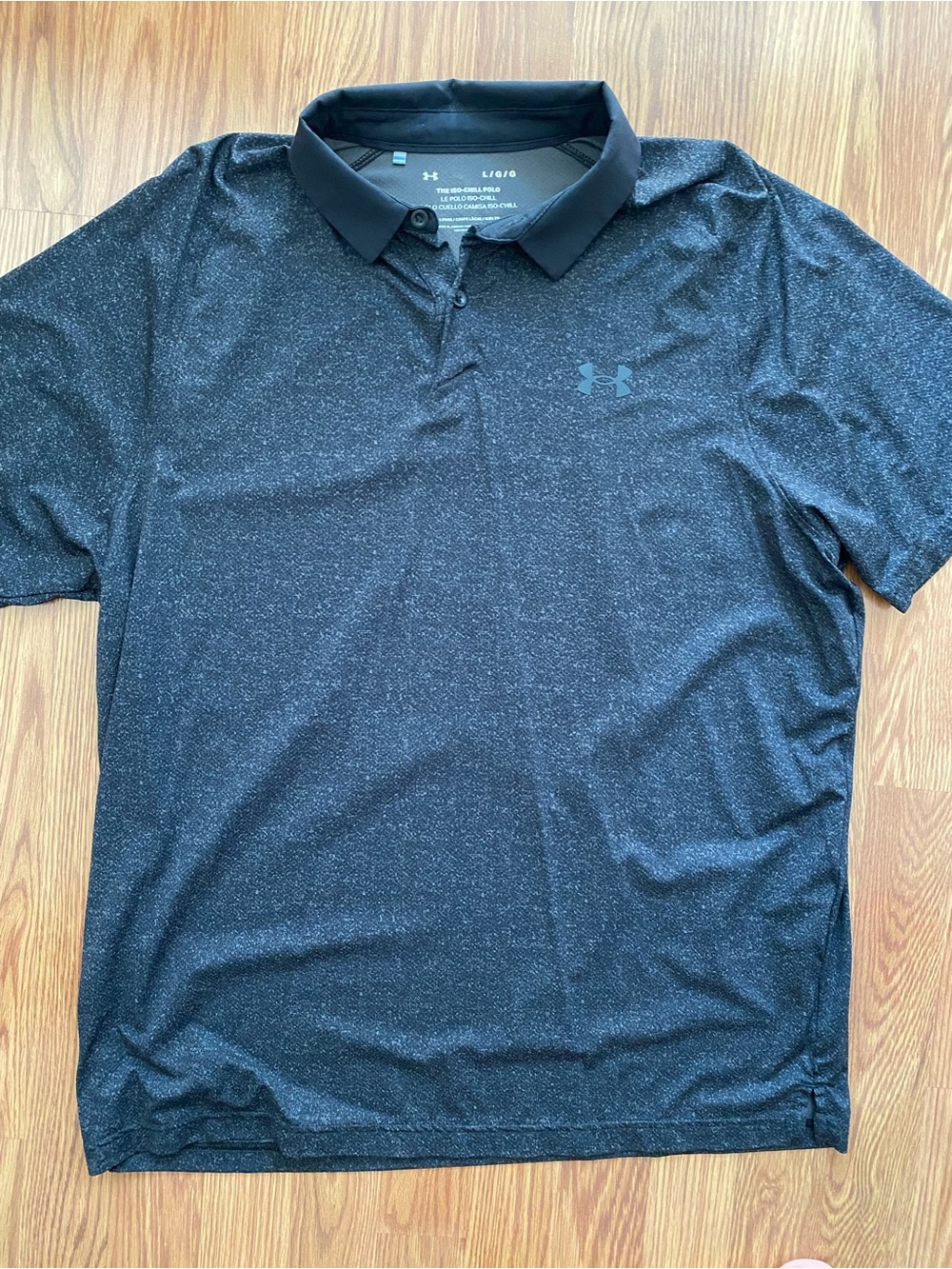 Under Armour Men’s Black Heather Polo